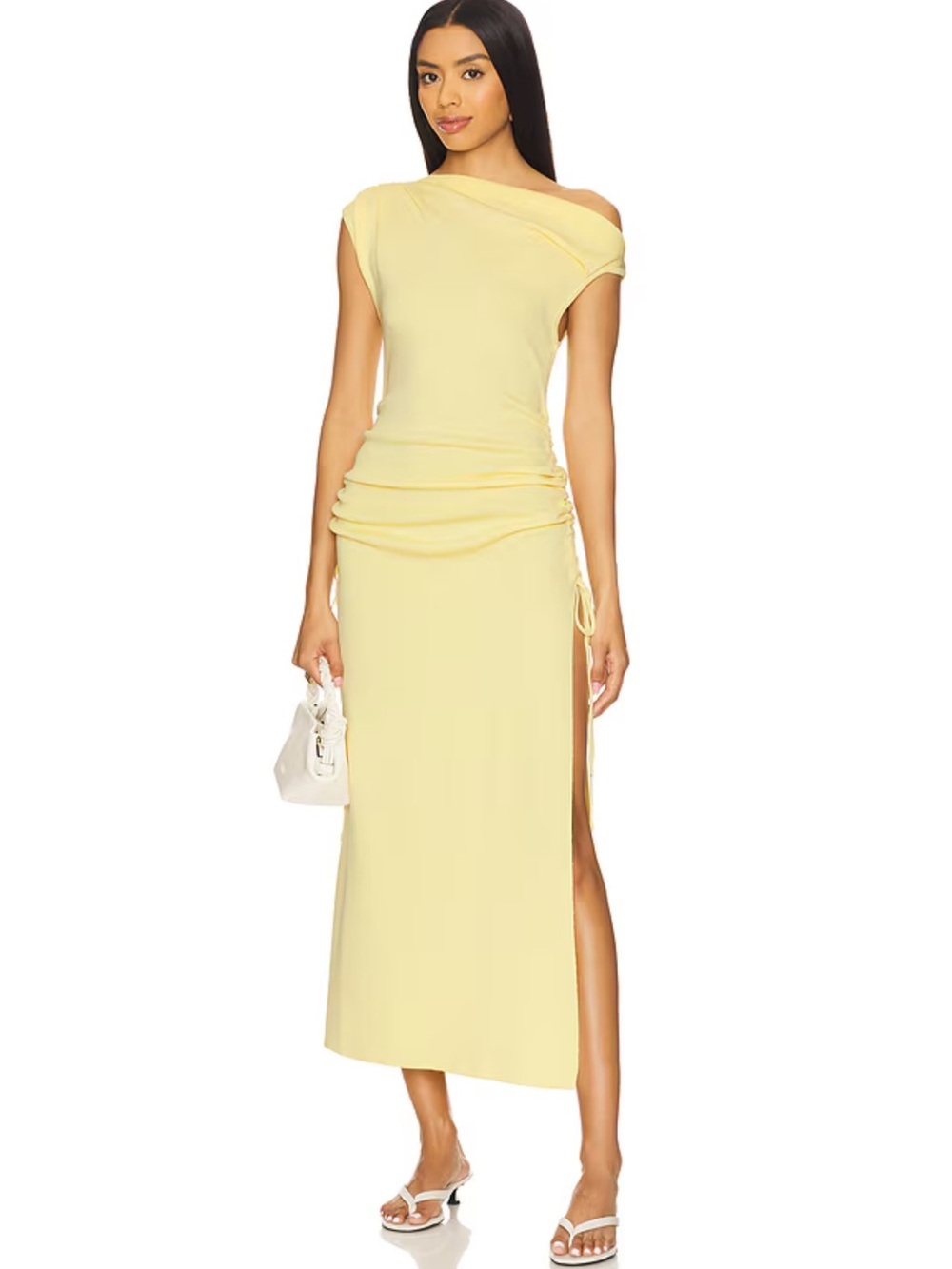 Lioness REVOLVE Original Sin Dress i
Lemon Asymmetric One-Shoulder Yellow Midi S
